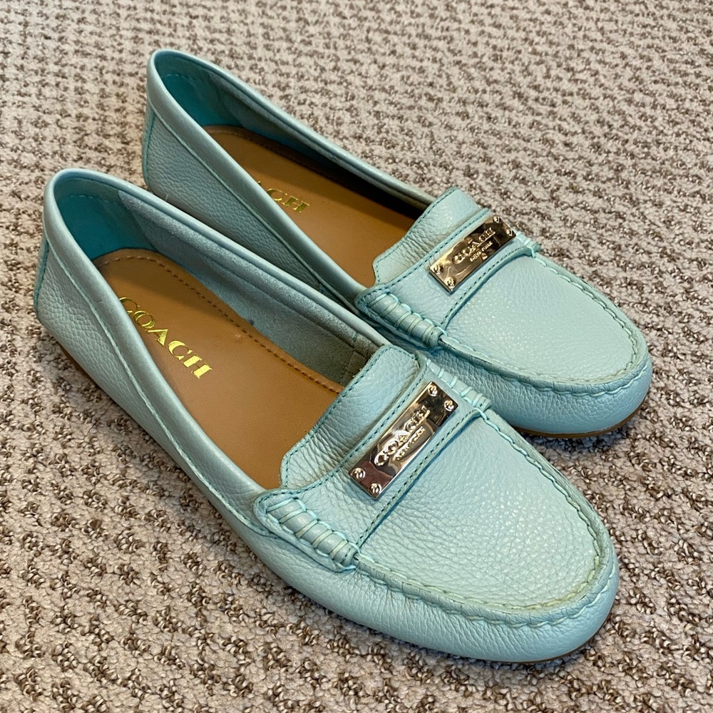 Coach Light Blue Loafers